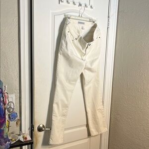 Chico's Cream Straight Leg Jeans